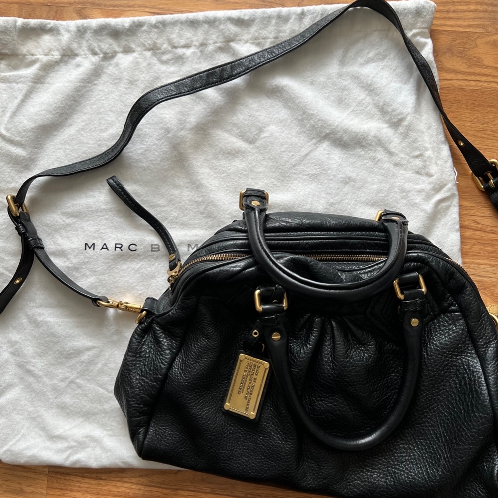 MARC by Marc Jacobs Classic Groovee Black Leather Satchel Bag